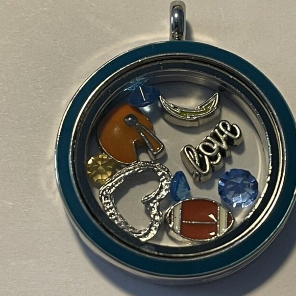 Los Angeles Chargers NFL Memory Charm Locket w/ 22 IN chain NEW - Picture 3 of 5